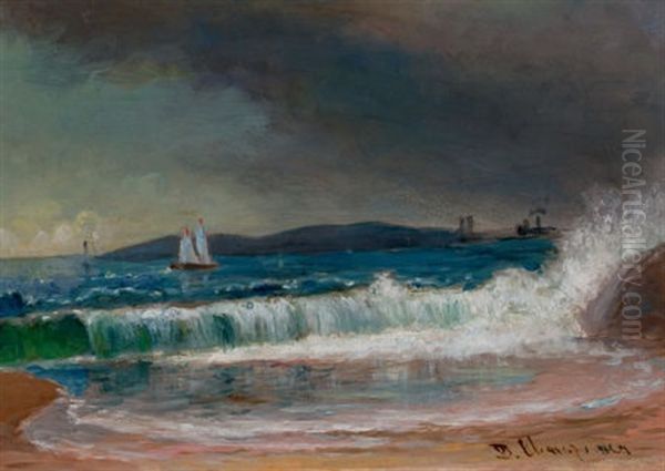 Oil Study For Seascape by Benjamin Champney