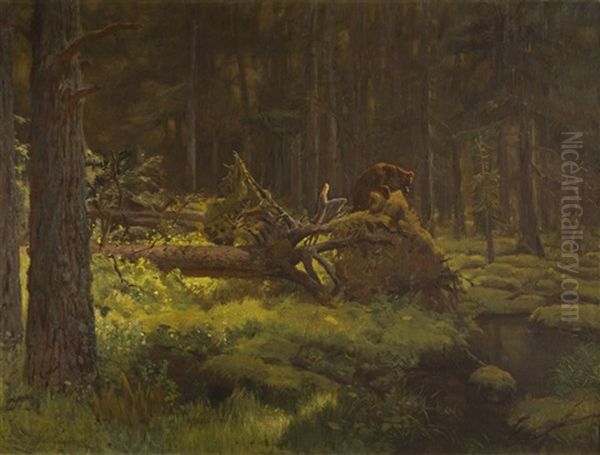 Lithuanian Forest by Josef Chelmonski