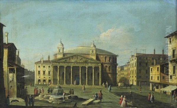 View Of Venice Piazza by Vincenzo Chilone