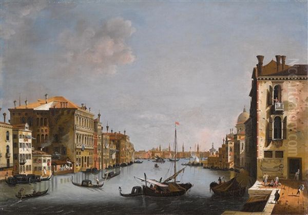 The Grand Canal At San Vio, Venice by Vincenzo Chilone