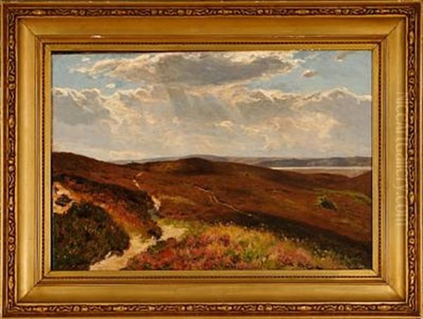 Overlooking A Moor Landscape by Godfred Christensen