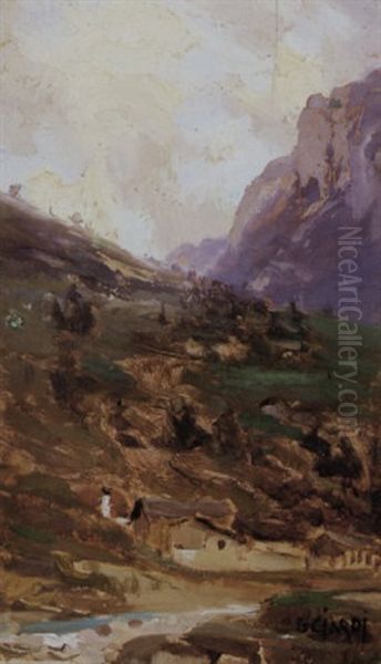 Paesaggio Di Montagna by Guglielmo Ciardi