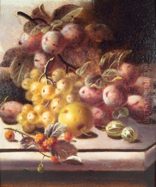 Two Still Lifes With Fruit by Oliver Clare