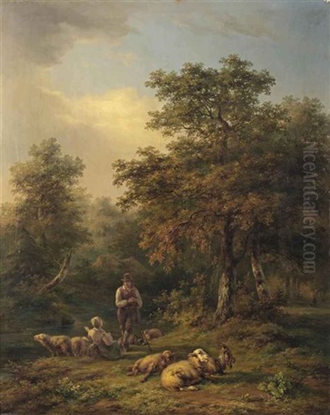 A Shepherd's Flirt by Xavier De Cock