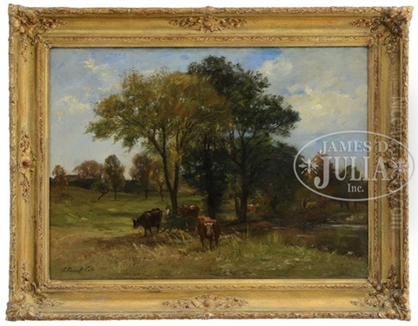 Pastoral Landscape With Cows by Joseph Foxcroft Cole