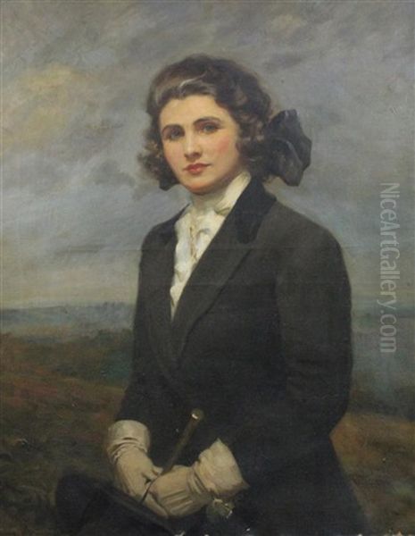 Portrait Of Miss Melhursh by Albert Henry Collings