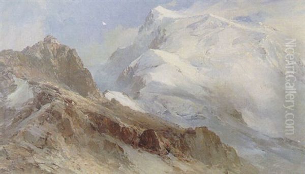 Wilder Freiger Mit Becherhaus, Stubaier Alpen by Edward Theodore Compton