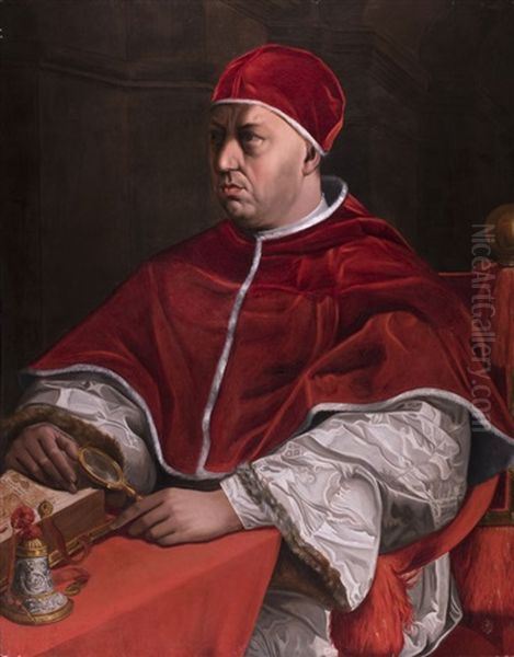 Bildnis Von Papst Leo X Giovanni De Medici by Jacopo del Conte