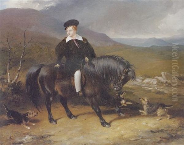 Portrait Of Master Fitzgibbon On His Pony 