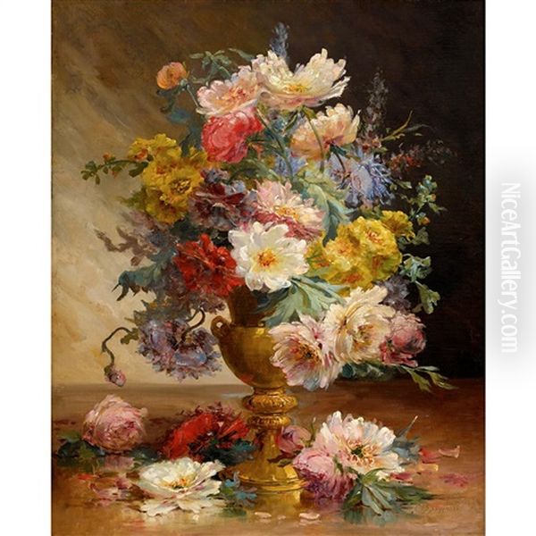 Mixed Flowers by Edmond Van Coppenolle