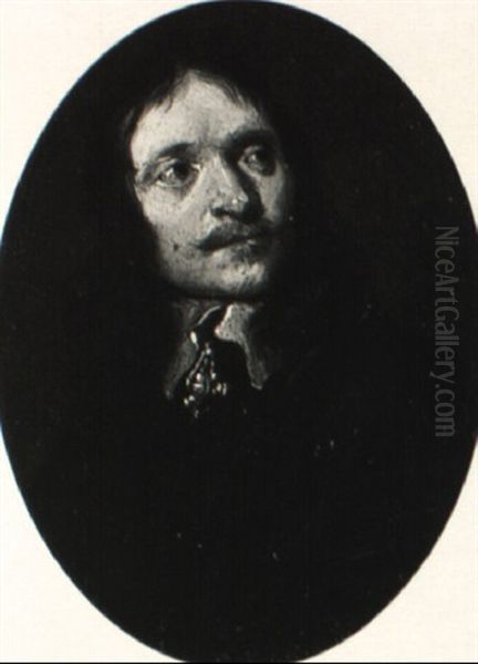 Portrait Of A Gentleman (self-portrait?) by Gonzales Coques