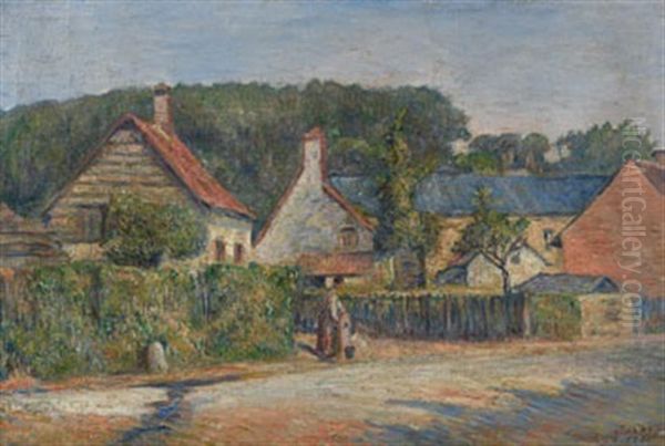 La Fontaine Du Village by Frederic Samuel Cordey