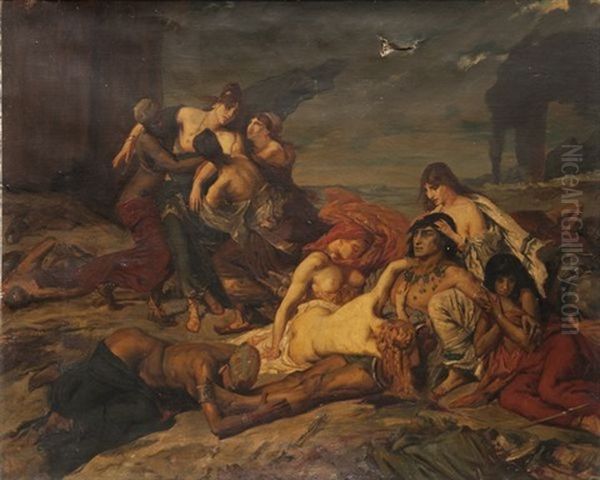 La Mort De Ravana by Fernand Cormon