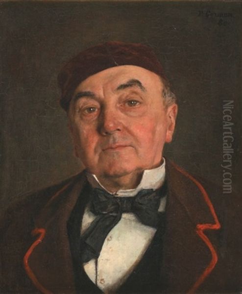 Portrait D'homme Au Bonnet by Fernand Cormon