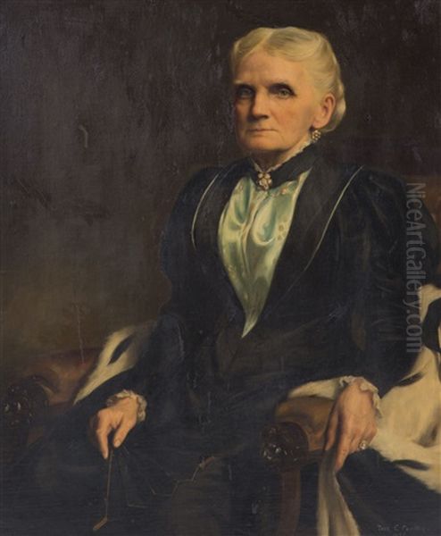 Portrait Of Marie Bayne by Thomas C. Corner