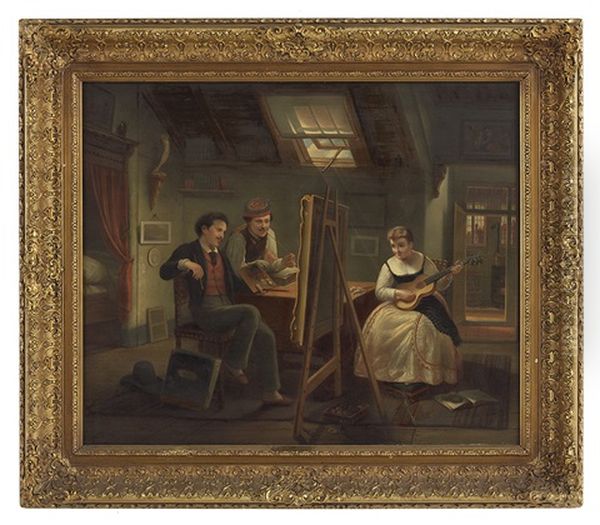 The Amateur Artist's Studio by Josef Cornelius Correns