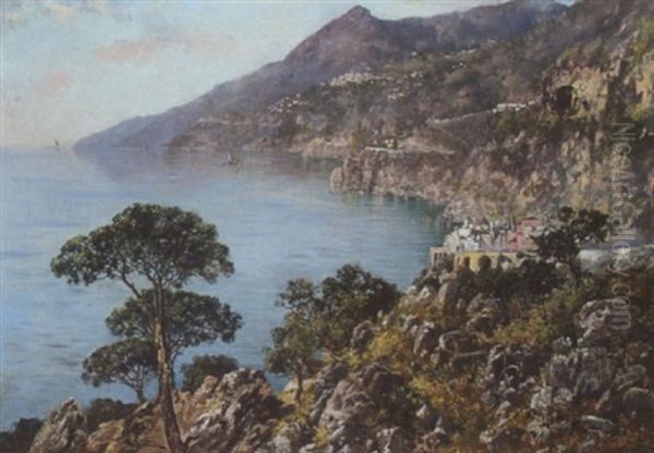 Blick Auf Die Kuste Von Amalfi by Edoardo Cortese