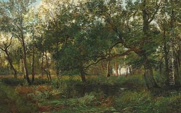 Woodland Scene by Janus la Cour