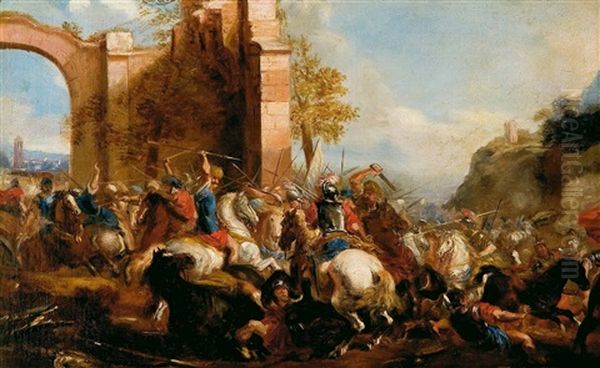 Batalla Entre Cristianos Y Musulmanes by Jacques Courtois