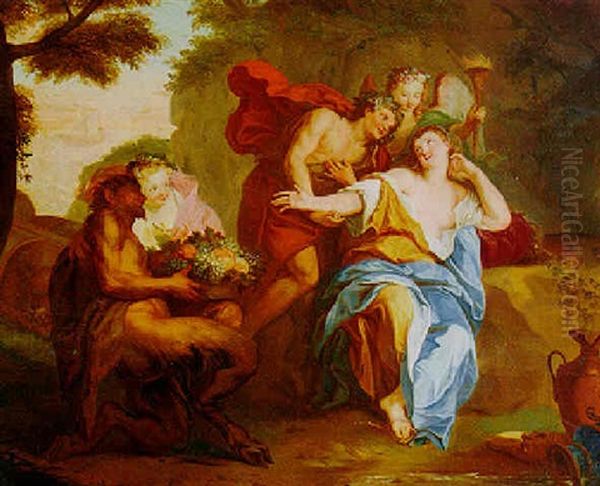 Bacchus And Ariadne On The Isle Of Naxos by Antoine Coypel