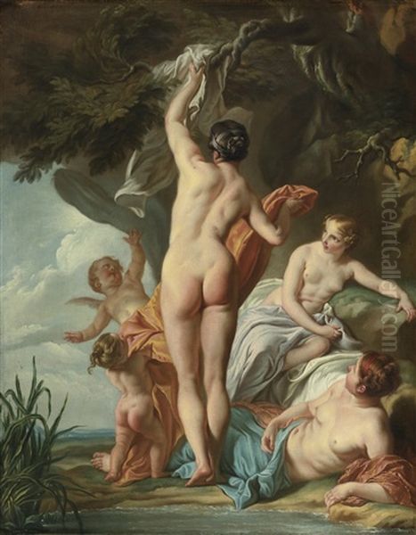 Venus And Her Companions by Noel Nicolas Coypel