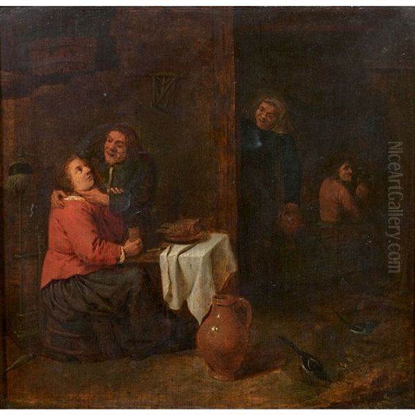 Couple Dans Une Cuisine by Joos van Craesbeeck