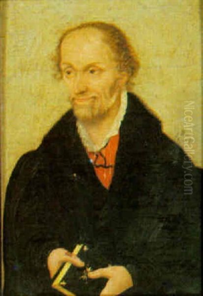 Portrait Of Philipp Melanchton by Lucas Cranach the Elder