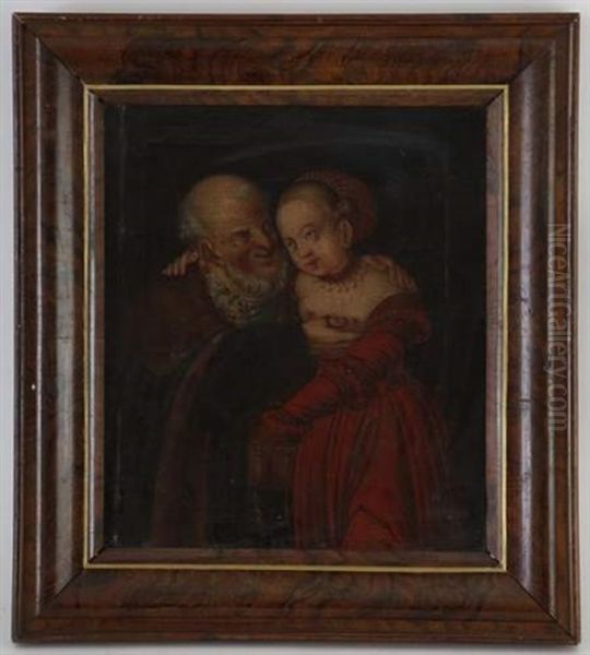 Le Vieillard Et La Jeunefille by Lucas Cranach the Younger