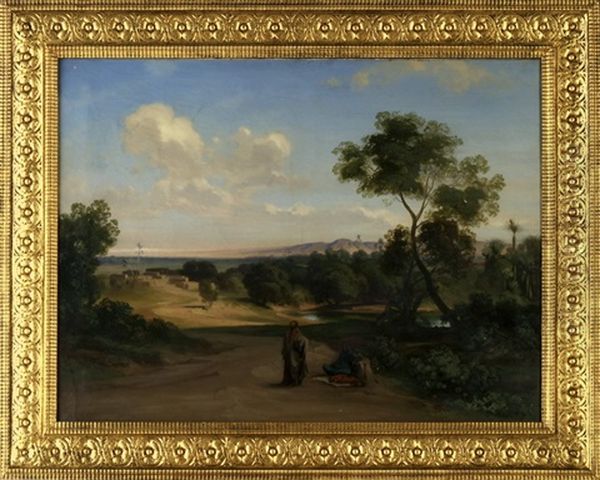 Grosse Landschaft Mit Figurenstaffage by Georg Heinrich Crola