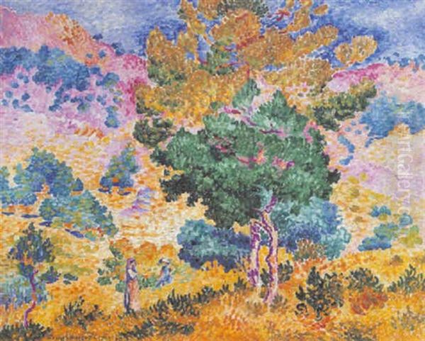 Pin Et Chene (provence) by Henri-Edmond Cross