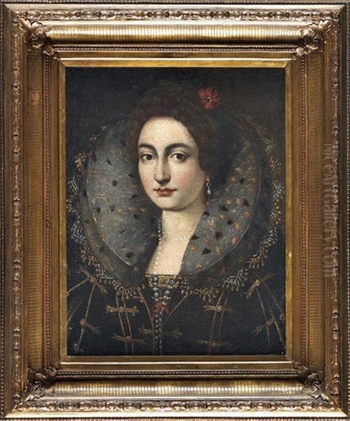 Retrato De Senhora Espanhola by Manuel De La Cruz