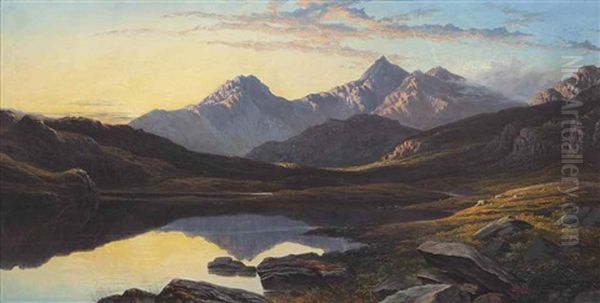 A View Of Snowdon by William Harold Cubley