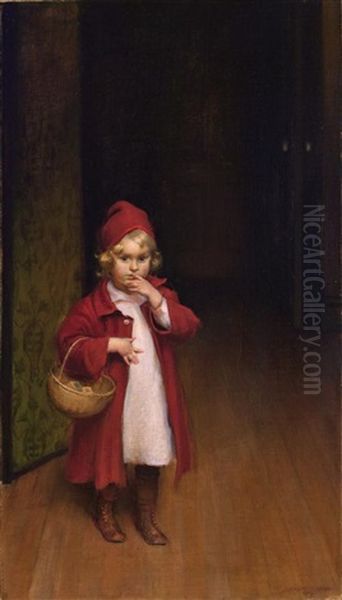 Playing Red Riding Hood by Charles Courtney Curran