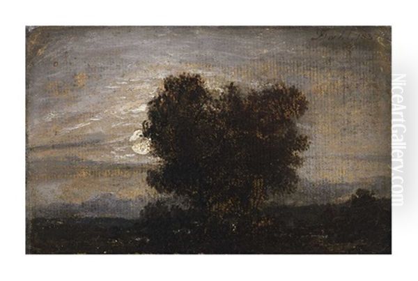 Moonlit Trees by Johan Christian Dahl