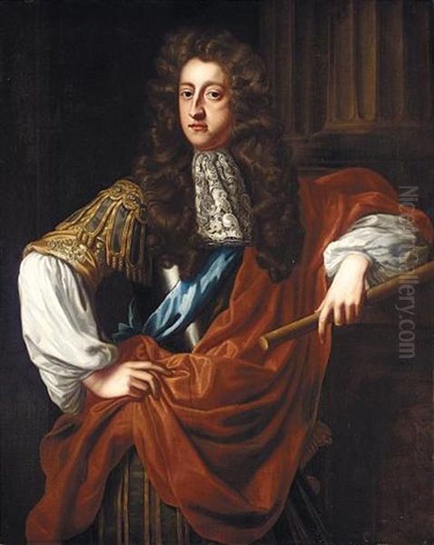 Portrait Of George, Prince Of Denmark by Michael Dahl