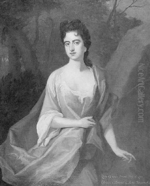 Lady Effingham Howard Wife Of Lord Effingham, Daughter Of Rushee Wentworth Esq. Oil Painting - Michael Dahl