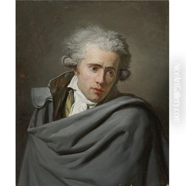 Portrait Of A Man In A Grey Coat by Henri-Pierre Danloux