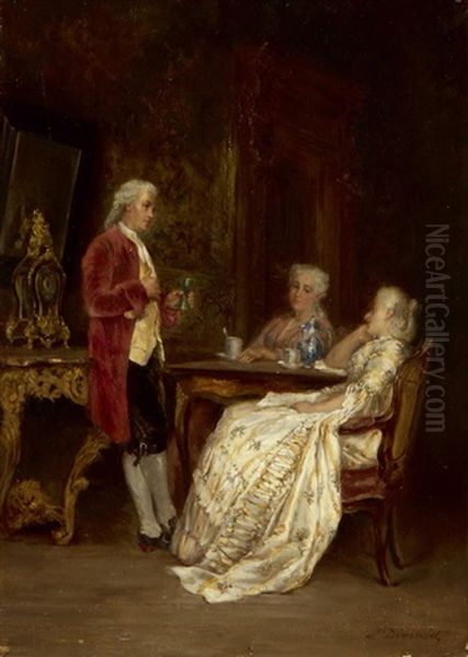 La Conversation by Leon Marie Constant Dansaert