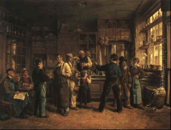 The Wine Merchant by Leon Marie Constant Dansaert