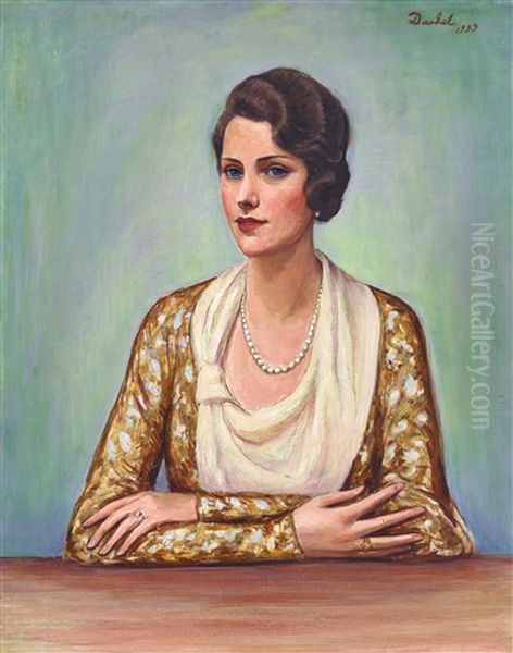 Portratt Forestallande Karin Anrep (fodd Treffenberg) by Nils Dardel