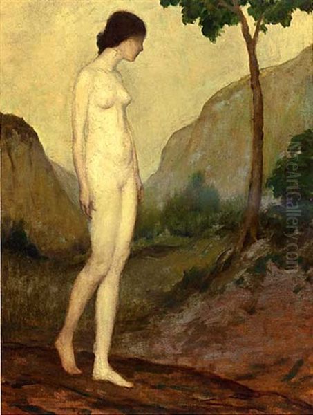 Nude In Landscape by Arthur B. Davies