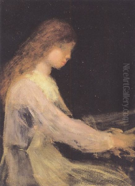 Portrait Of A Young Girl by Arthur B. Davies