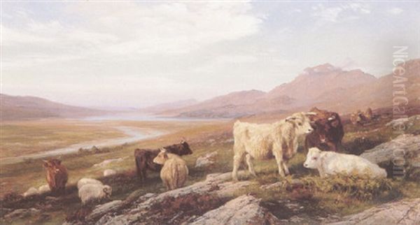 Highland Cattle by Henry William Banks Davis