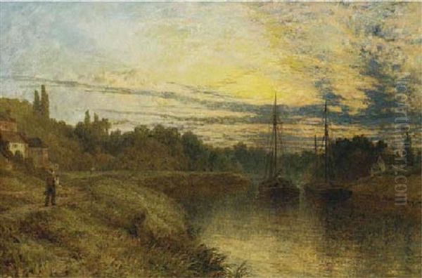 On The Severn by Henry Dawson