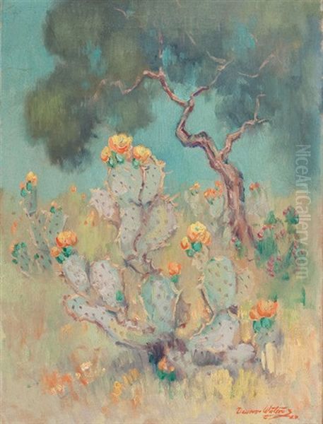 Cacti In Bloom by Dawson Dawson-Watson