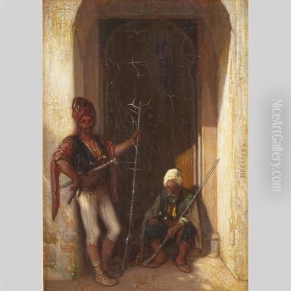 The Palace Guards by Alexandre Gabriel Decamps