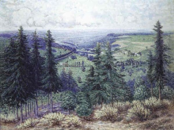 L'ete (haute Ardenne) by William Degouve de Nuncques