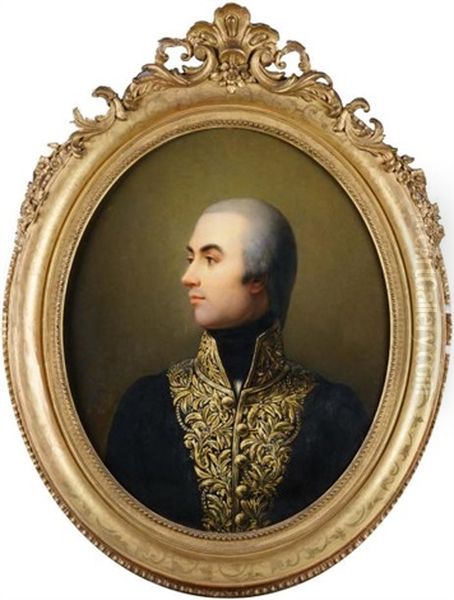 Portrait D'officier (date 1843) by Pierre Louis Delaval