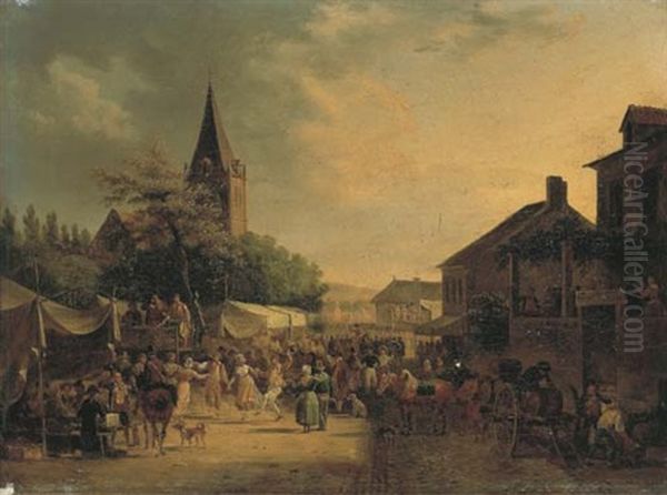 La Fete De Village by Jean Francois Demay