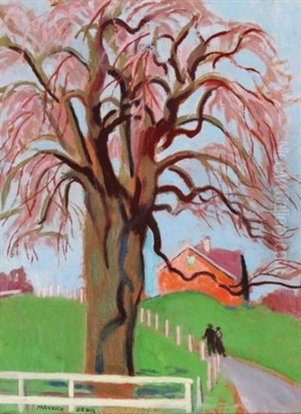 L'arbre A La Barriere Blanche by Maurice Denis